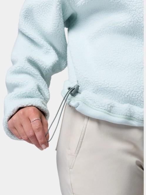 Columbia Helvetia II Cropped Half Snap Fleece női polár pulóver világoszöld színben 7