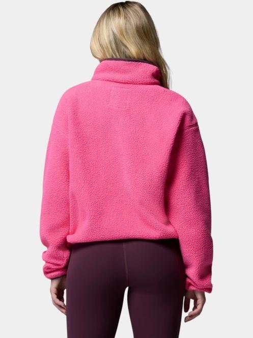 Columbia Helvetia II Cropped Half Snap Fleece női polár pulóver magenta színben 4