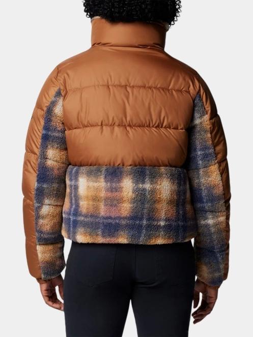 Columbia Leadbetter Point II Print Sherpa Hybrid női átmeneti kabát barna színben 4