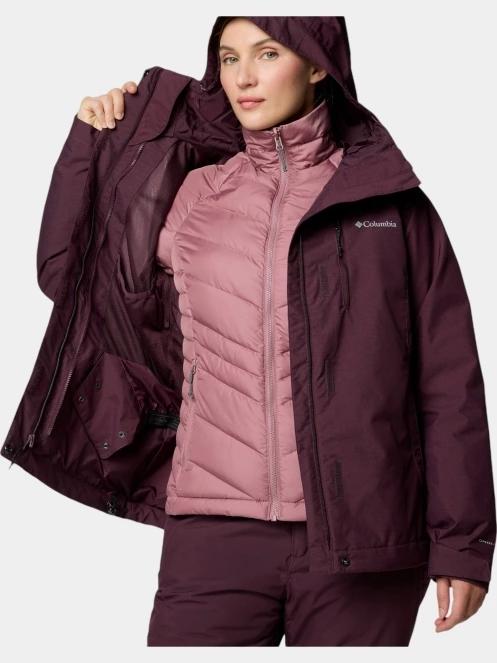 Columbia Whirlibird V Interchange Jacket női síkabát piros színben 7