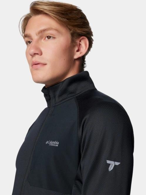 Columbia Triple Canyon Grid Fleece Full Zip II férfi polár pulóver fekete színben 6