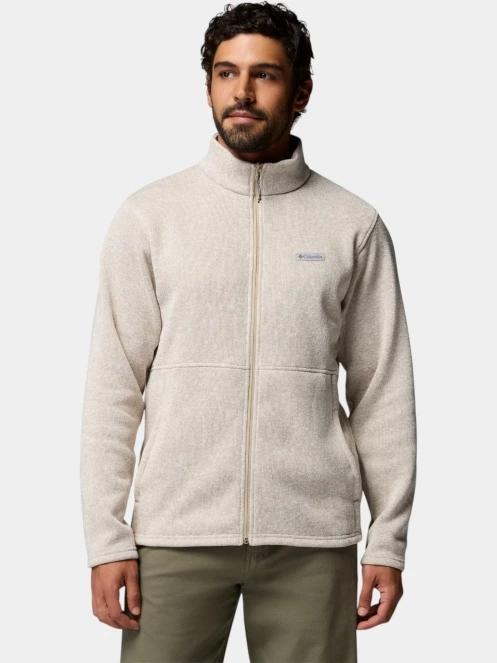 Columbia Alto Pass Full Zip Fleece férfi polár pulóver homok színben 2