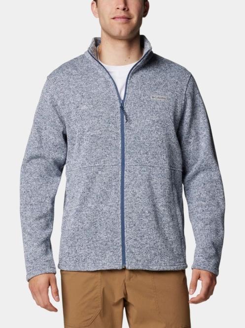 Columbia Alto Pass Full Zip Fleece férfi polár pulóver világoskék színben 2
