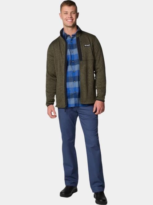 Columbia Sweater Weather Full Zip férfi polár pulóver zöld színben 5