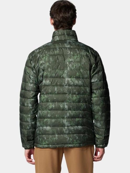 Columbia Powder Lite II Printed Jacket férfi átmeneti kabát zöld színben 4