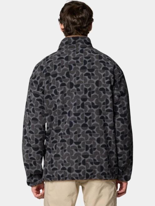 Columbia Helvetia II Printed Half Snap Fleece férfi polár pulóver szürke színben 4