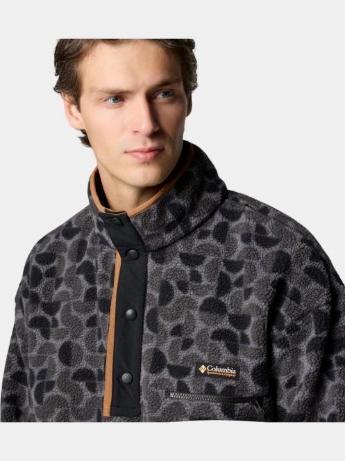 Columbia Helvetia II Printed Half Snap Fleece férfi polár pulóver szürke színben 6