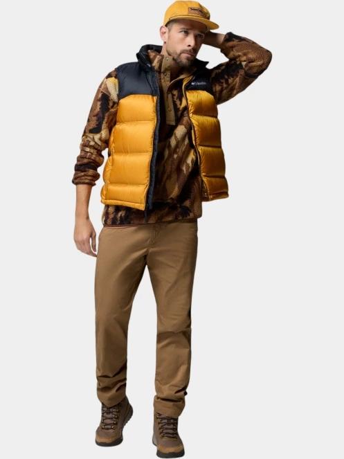 Columbia Helvetia II Printed Half Snap Fleece férfi polár pulóver oliva színben 5