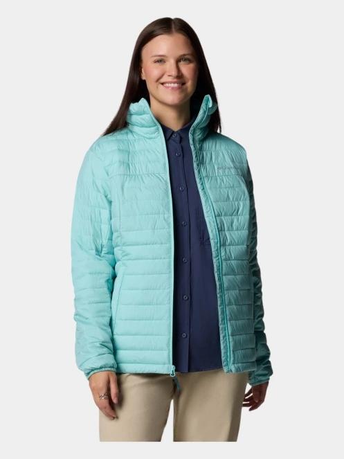 Columbia Silver Falls II Full Zip Jacket női steppelt átmeneti kabát zöld színben 5