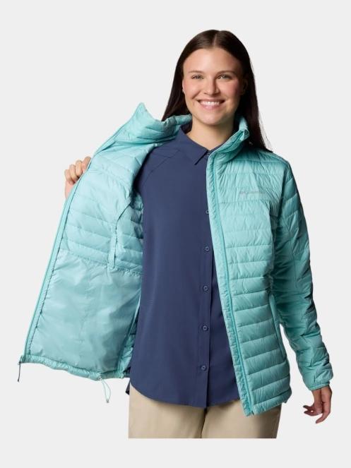 Columbia Silver Falls II Full Zip Jacket női steppelt átmeneti kabát zöld színben 6