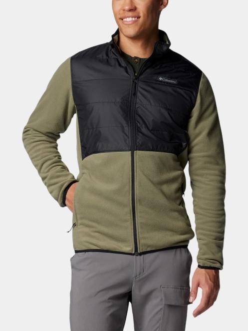 Columbia Basin Butte Full Zip Fleece II férfi polár pulóver zöld színben 2