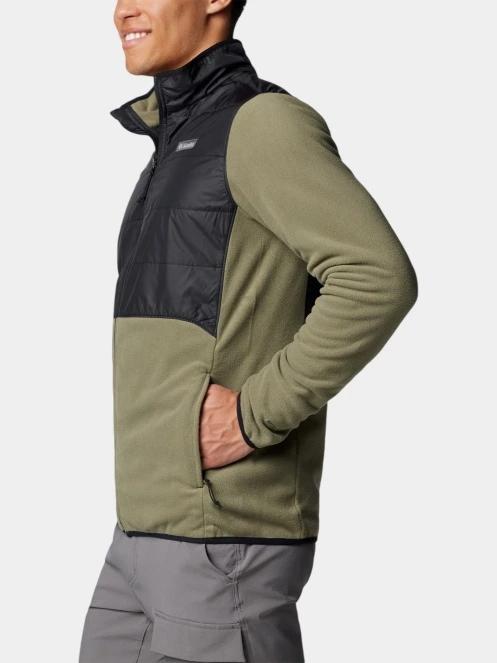 Columbia Basin Butte Full Zip Fleece II férfi polár pulóver zöld színben 3