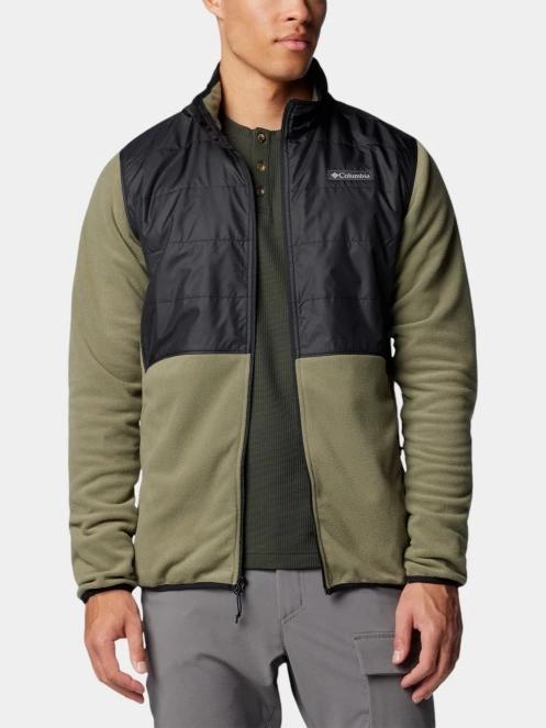 Columbia Basin Butte Full Zip Fleece II férfi polár pulóver zöld színben 5