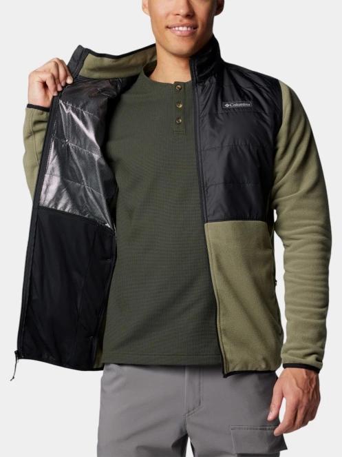 Columbia Basin Butte Full Zip Fleece II férfi polár pulóver zöld színben 6