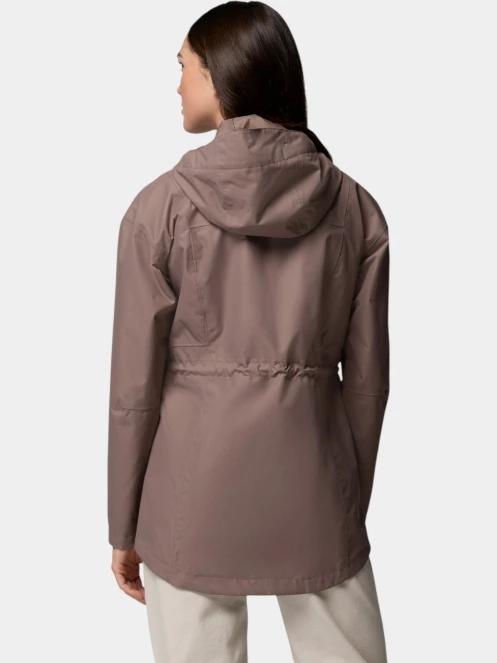 Columbia Hikebound II Long Jacket női esőkabát barna színben 4