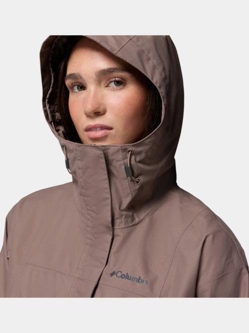 Columbia Hikebound II Long Jacket női esőkabát barna színben 9