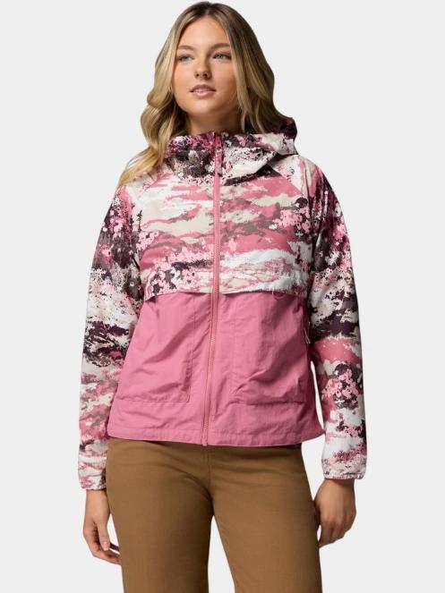 Columbia Spire Valley Printed Windbreaker női széldzseki rózsaszín színben 2