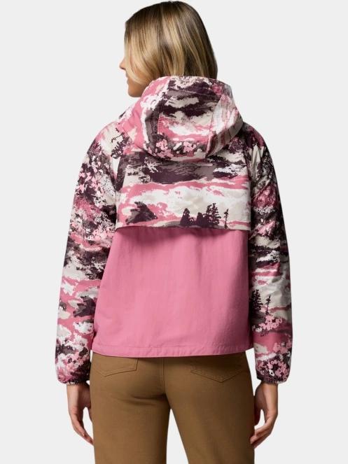 Columbia Spire Valley Printed Windbreaker női széldzseki rózsaszín színben 4