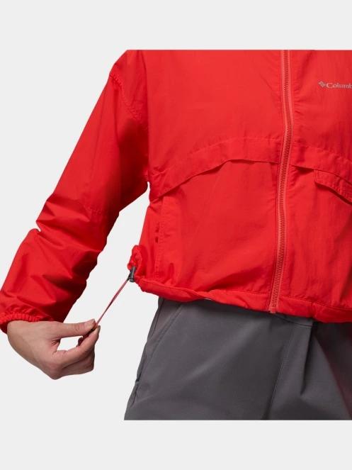 Columbia Spire Valley Cropped Windbreaker női széldzseki piros színben 6