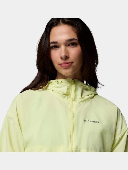 Columbia Spire Valley Cropped Windbreaker női széldzseki sárga színben 8