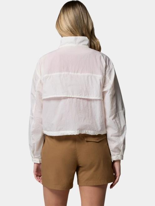 Columbia Paracutie Cropped Cargo Windbreaker női széldzseki fehér színben 4