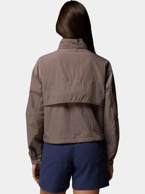 Columbia Paracutie Cropped Cargo Windbreaker női széldzseki barna színben 4