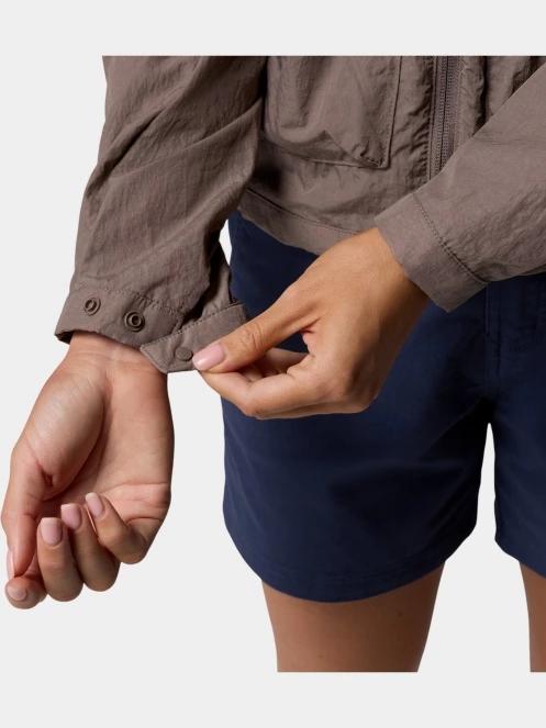 Columbia Paracutie Cropped Cargo Windbreaker női széldzseki barna színben 6