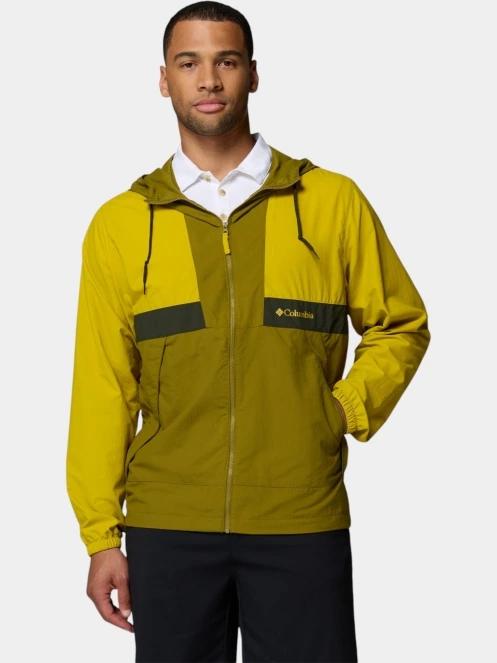 Columbia Spire Valley Hooded Windbreaker férfi széldzseki zöld színben 2