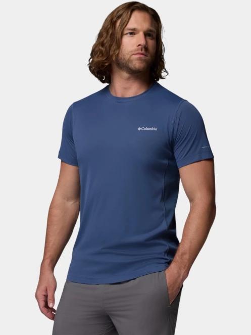Columbia Zero Rules Light Short Sleeve Crew férfi rövid ujjú sport póló kék színben 3