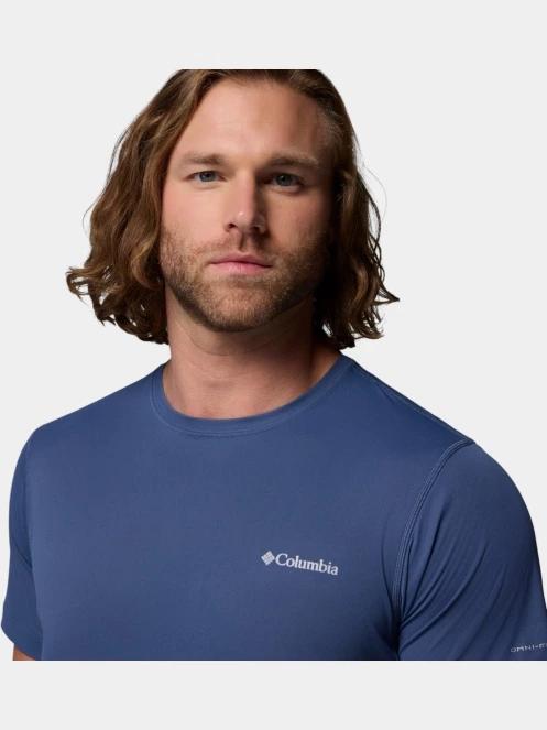 Columbia Zero Rules Light Short Sleeve Crew férfi rövid ujjú sport póló kék színben 6