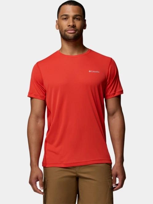 Columbia Zero Rules Light Short Sleeve Crew férfi rövid ujjú sport póló piros színben 2