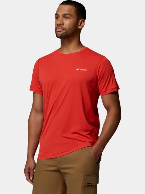 Columbia Zero Rules Light Short Sleeve Crew férfi rövid ujjú sport póló piros színben 3