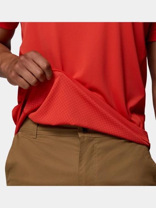 Columbia Zero Rules Light Short Sleeve Crew férfi rövid ujjú sport póló piros színben 7