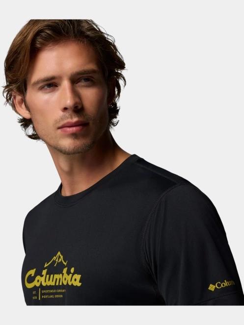 Columbia Zero Rules Light Short Sleeve Graphic Crew férfi rövid ujjú sport póló fekete színben 7