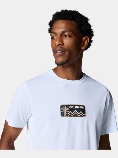 Columbia Zero Rules Light Short Sleeve Graphic Crew férfi rövid ujjú sport póló fehér színben 5