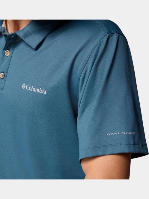 Columbia Tech Trail Utility Polo férfi galléros sport póló kék színben 7