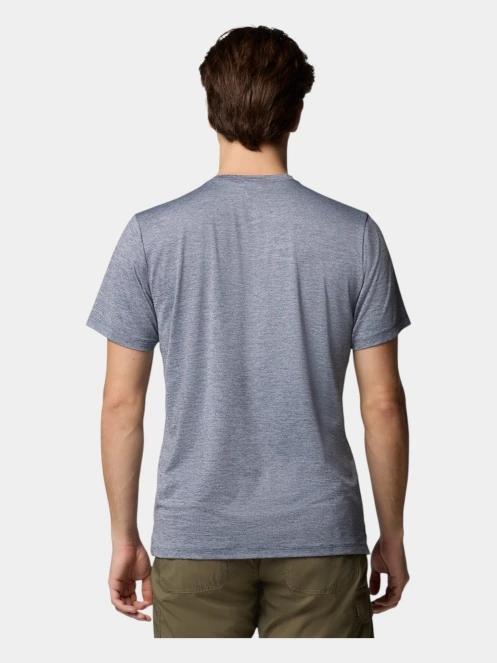 Columbia Tech Trail Utility Short Sleeve Crew férfi rövid ujjú sport póló kék színben 4