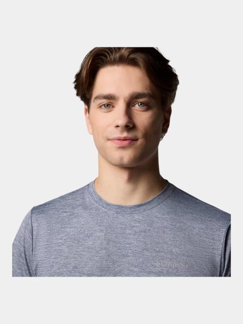 Columbia Tech Trail Utility Short Sleeve Crew férfi rövid ujjú sport póló kék színben 6