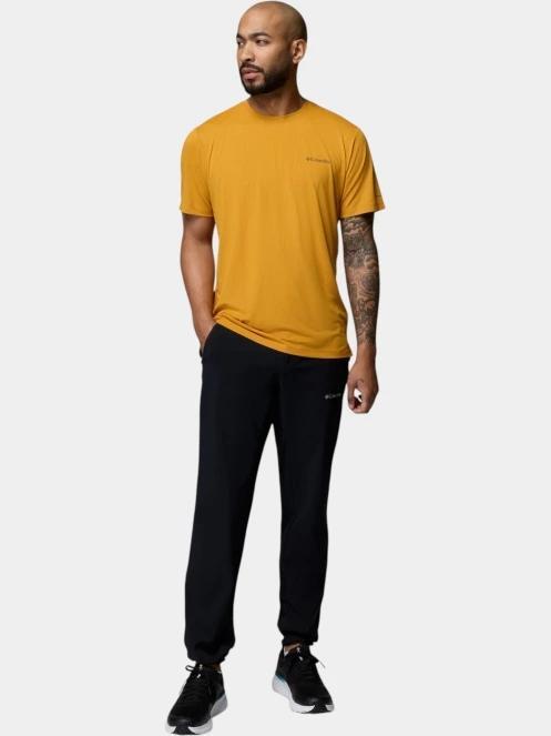 Columbia Tech Trail Utility Short Sleeve Crew férfi rövid ujjú sport póló narancssárga színben 5
