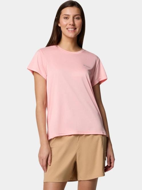 Columbia Bluevista Hill Short Sleeve Crew női rövid ujjú sport póló rózsaszín színben 5