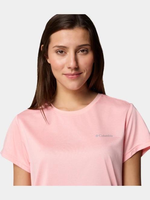 Columbia Bluevista Hill Short Sleeve Crew női rövid ujjú sport póló rózsaszín színben 6