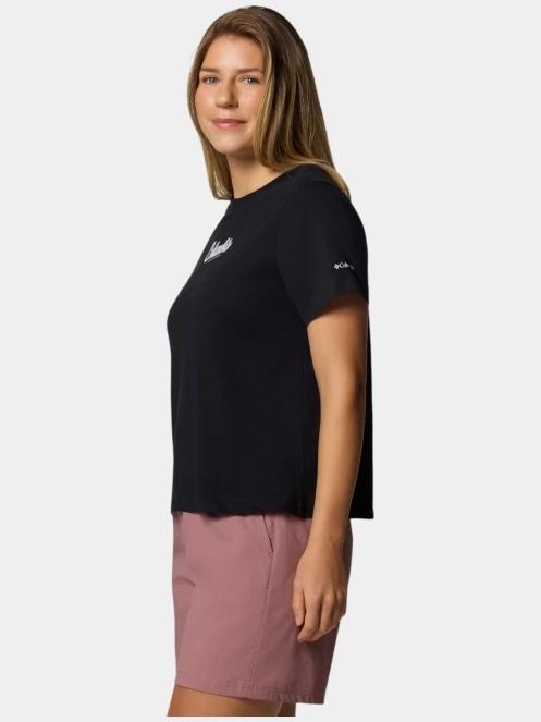 Columbia Rolling Bend Graphic Short Sleeve Shirt női rövid ujjú póló fekete színben 3