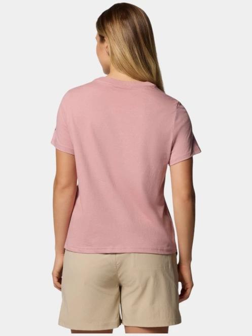 Columbia Rolling Bend Graphic Short Sleeve Shirt női rövid ujjú póló rózsaszín színben 4