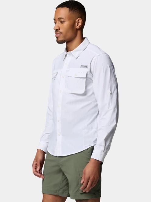Columbia Wild Cast Long Sleeve Shirt férfi hosszú ujjú ing fehér színben 3