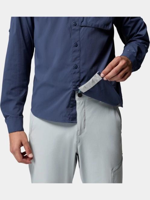 Columbia Wild Cast Long Sleeve Shirt férfi hosszú ujjú ing sötétkék színben 8