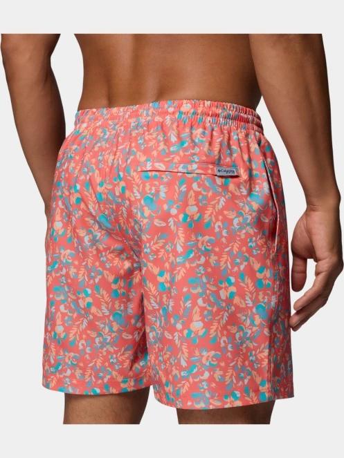 Columbia PFG Rambler Printed Water Short férfi fürdőnadrág rózsaszín színben 6