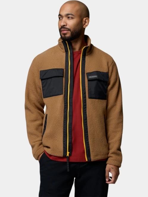 Columbia Juniper Peak Full Zip Fleece férfi polár pulóver oliva színben 5