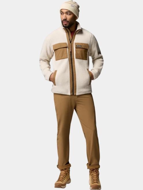 Columbia Juniper Peak Full Zip Fleece férfi polár pulóver homok színben 5