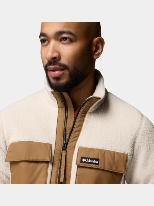 Columbia Juniper Peak Full Zip Fleece férfi polár pulóver homok színben 7