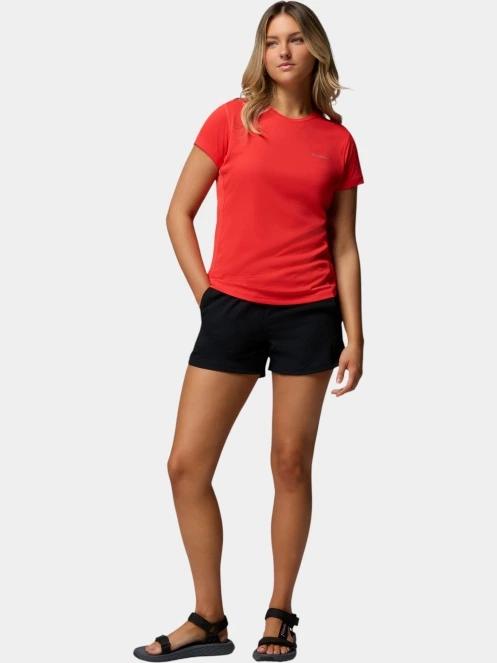 Columbia Zero Rules Light Short Sleeve Crew női rövid ujjú sport póló piros színben 5
